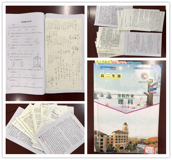 高二级部:寒假作业亮风采 学期计划展宏图(图4)