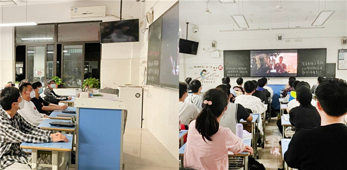 图为高二同学们观看电影《金刚川》.jpg 图为高二同学们观看电影《金刚川》.jpg